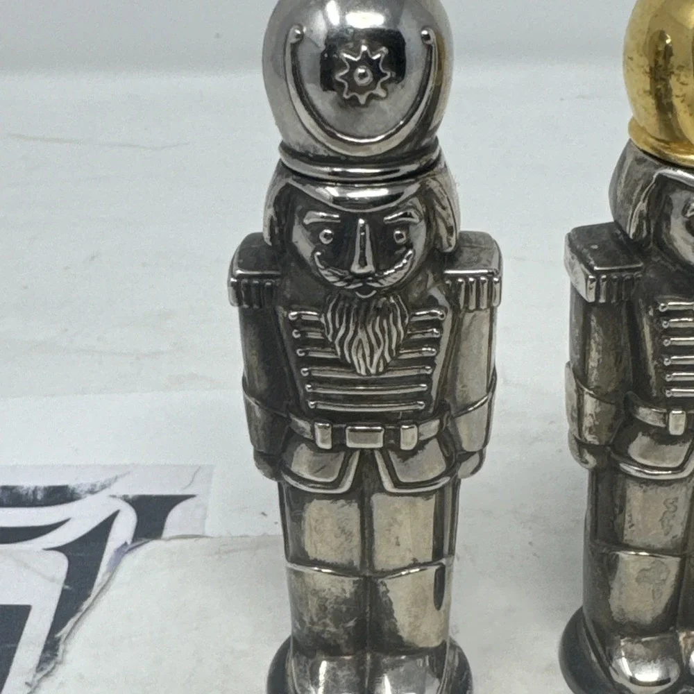 Vintage 1994 Godinger Silver Art Ltd. NUTCRACKER Toy Soldier S&P Shakers‎
